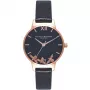 Olivia Burton OB16CH06 Zegarek Damski Kwarcowy Chronograf 30 mm Szara Skóra