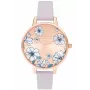 Zegarek damski OLIVIA BURTON OB16AN03 (34 mm) Różowe złoto Stal nierdzewna Mesh