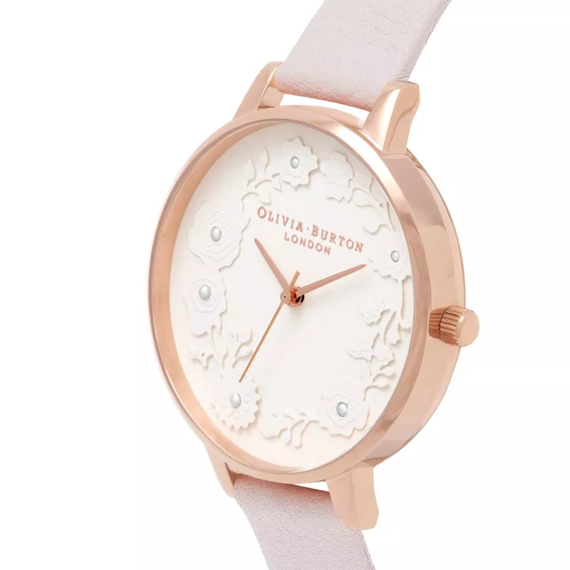 Zegarek damski Olivia Burton OB16AR01 30mm Różowe Złoto Stal nierdzewna Siatka