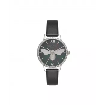 Zegarek damski OLIVIA BURTON OB16BB13 30 mm Czarna tarcza Skórzany pasek