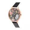Zegarek damski OLIVIA BURTON OB16BF31 38mm Różowe Złoto Stal Szlachetna Szara Skóra