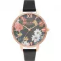 Zegarek damski OLIVIA BURTON OB16BF31 38mm Różowe Złoto Stal Szlachetna Szara Skóra