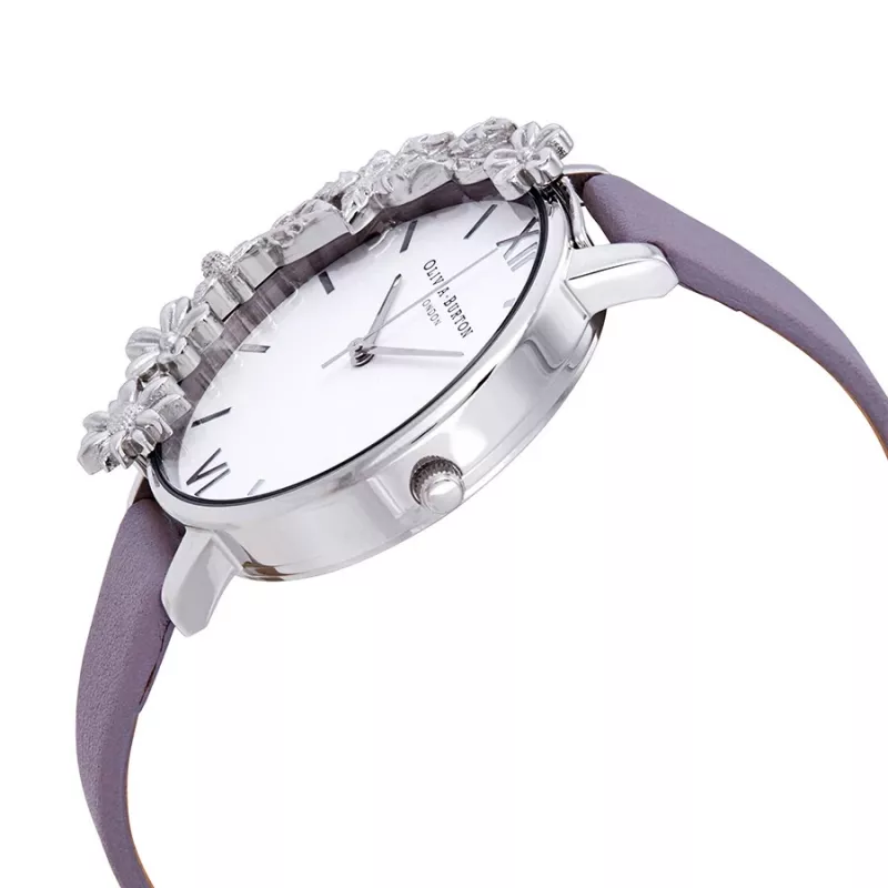 Zegarek damski OLIVIA BURTON OB16CB05 38mm Różowe Złoto Stal Szlachetna Koperta Brzoskwiniowy Pasek Skórzany