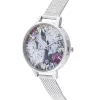 Zegarek damski Olivia Burton OB16US11 34mm Różowe Złoto Stal Szlachetna i Liliowa Skóra Wegańska