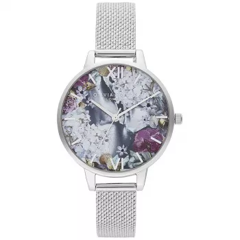 Zegarek damski Olivia Burton OB16US11 34mm Różowe Złoto Stal Szlachetna i Liliowa Skóra Wegańska