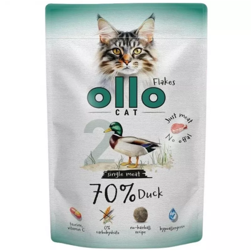 Ollo Cat Pouch No. 2 kaczka 85 g - pełnoporcjowa mokra karma w sosie