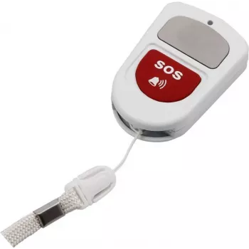 Olympia 5912 bezprzewodowy pilot zdalnego sterowania RF, brelok z 4 przyciskami, biały