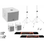 Omnitronic 20000837 Aktywny głośnik PA 8 cali z Bluetooth, USB/SD, 800W szczytowa, biały