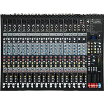 Mikser OMNITRONIC LMC-3242FX USB 32-kanałowy z 24 przedwzmacniaczami mikrofonowymi, 100 efektami DSP, 4 podgrupami, interfejsem audio USB 2-we/2-wy 10040287