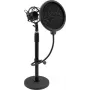 OMNITRONIC MSP-1 Statyw mikrofonowy z uchwytem antywibracyjnym i filtrem pop 60006024
