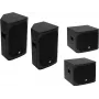 OMNITRONIC zestaw PA AZX Passive M - 2x 10 inch pasywne kolumny PA, 150W RMS/300W szczytowa każda, 8 omów, sklejka, czarny 20000528