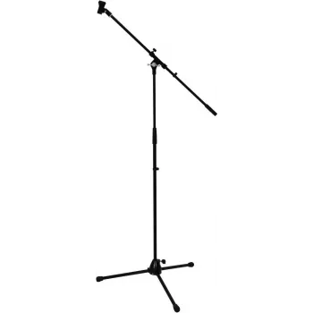 Statyw mikrofonowy Omnitronic PRO sw z teleskopowym wysięgnikiem, czarny 60005844