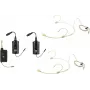 OMNITRONIC Zestaw FAS TWO Dwukanałowy Bezprzewodowy System Mikrofonowy UHF z 2 Nadajnikami Bodypack i Mikrofonami Nagłownymi (660-690 MHz) 20000971