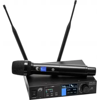 OMNITRONIC UHF-601 jednokanałowy bezprzewodowy system mikrofonowy UHF 823-832/863-865 MHz 13063600