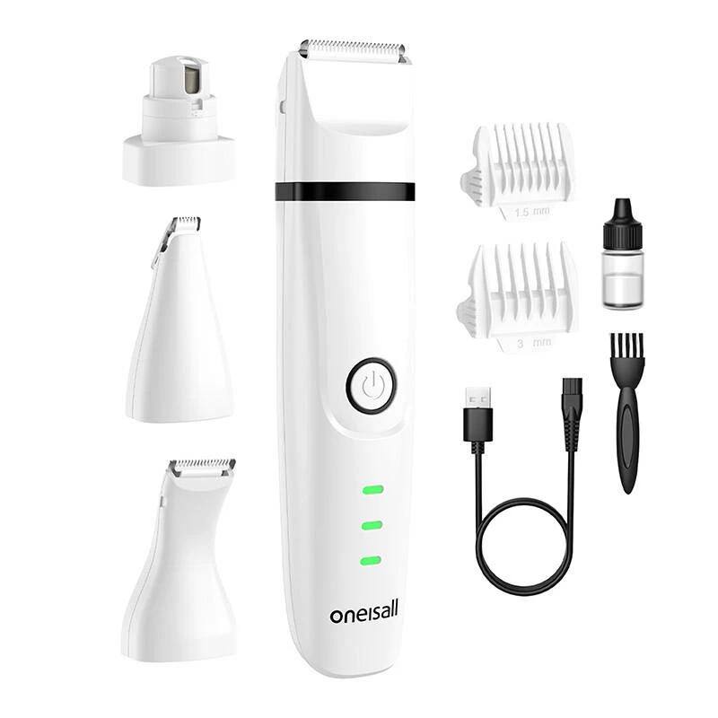 ONEISALL Pet Trimmer 4 w 1 z odsysaniem próżniowym - Zestaw do pielęgnacji psów i kotów