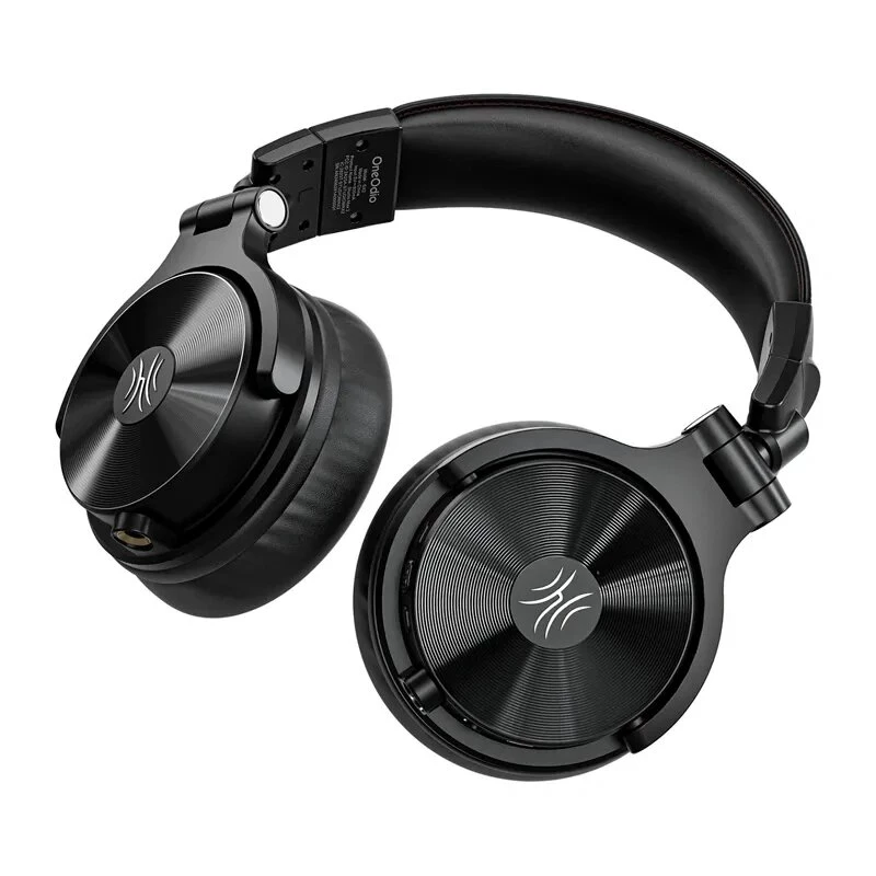 ONEODIO Studio Max 2 Bezprzewodowe słuchawki nauszne z Bluetooth 5.2, baterią 72 h, mikrofonem CVC 8.0, składaną konstrukcją (czarny)
