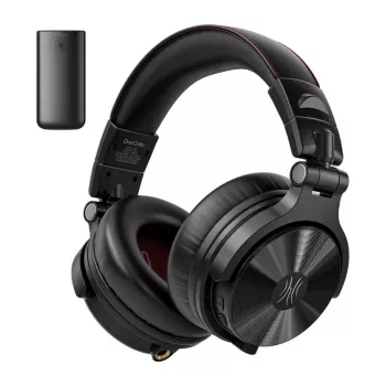 ONEODIO Studio Max 2 Bezprzewodowe słuchawki nauszne z Bluetooth 5.2, baterią 72 h, mikrofonem CVC 8.0, składaną konstrukcją (czarny)