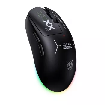 ONIKUMA DM03 RGB mysz gamingowa – przewodowa optyczna 6400 DPI, 7 programowalnych przycisków, ergonomiczna dla praworęcznych, czarna
