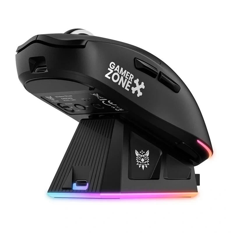ONIKUMA DM07 mysz gamingowa RGB czarna 6400 DPI przewodowa optyczna 7 przycisków