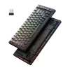 ONIKUMA G83 Gaming Keyboard (Black) - Mechanical RGB Backlit Wired USB Full-Size Keyboard with Blue Switches
