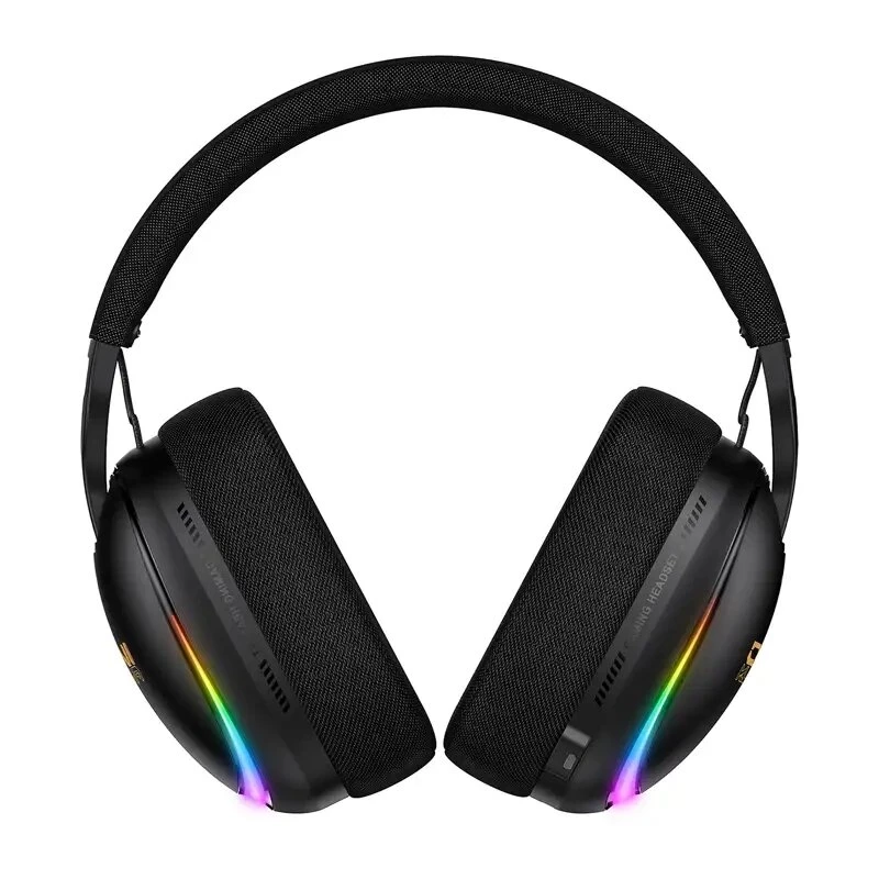 ONIKUMA GT805 Przewodowy zestaw słuchawkowy do gier z podświetleniem RGB LED, przetwornikami 50mm, elastycznym mikrofonem (czarny)