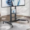 ONKRON TS1871-G Mobilny stojak telewizyjny 55-90 cali, grafitowy