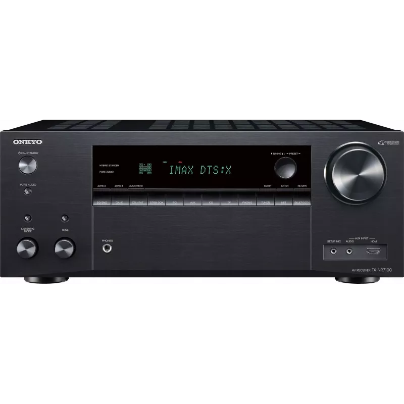 Onkyo TX-NR7100M2 9.2 AV Network Receiver 8K THX Wi-Fi Bluetooth Atmos Sonos Certified, Czarny