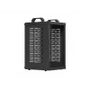 Open Rack 10 9U 280x300 czarna wisząca rama rack z otwartą konstrukcją