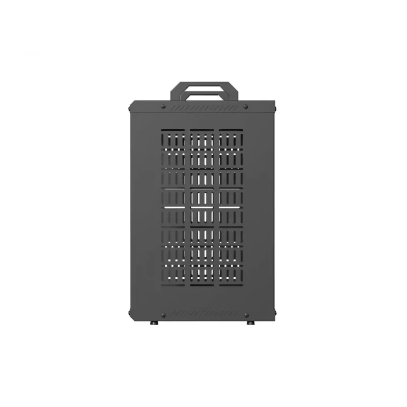 Open Rack 10 9U 280x300 czarna wisząca rama rack z otwartą konstrukcją