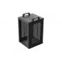 Open Rack 10 9U 280x300 czarna wisząca rama rack z otwartą konstrukcją