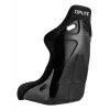 OPLITE 103862 Sim Racing Seat GT Bucket Seat z ramą ze stali węglowej - czarny z czerwonymi przeszyciami