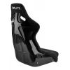 OPLITE 103862 Sim Racing Seat GT Bucket Seat z ramą ze stali węglowej - czarny z czerwonymi przeszyciami