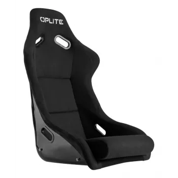 OPLITE 103862 Sim Racing Seat GT Bucket Seat z ramą ze stali węglowej - czarny z czerwonymi przeszyciami