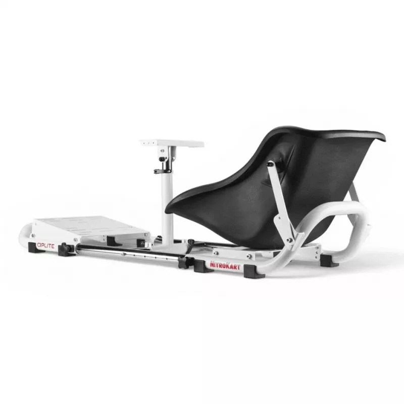 Oplite 104318 Racing Cockpit – Podwozie do symulatora wyścigów z regulowanymi uchwytami kierownicy i pedałów