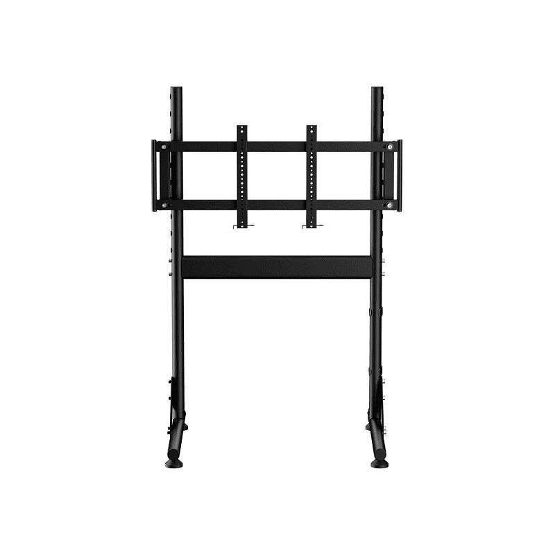 Oplite Nitrokart Monitor Stand V2 Czarny - Pojedynczy Stojak Podłogowy pod Monitor do Symulatorów Lotniczych i Wyścigowych, Maks. 49 cali, VESA 75x75 do 200x200, Regulacja Wysokości 700-1000mm, Pochylenie/Obrót/Rotacja, Stal