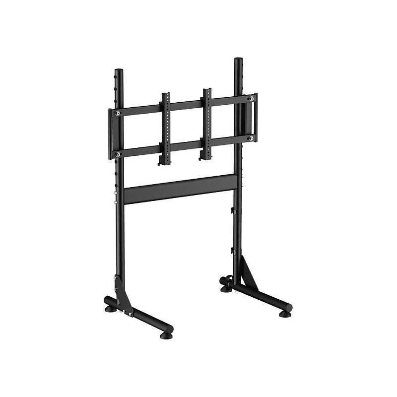 Oplite Nitrokart Monitor Stand V2 Czarny - Pojedynczy Stojak Podłogowy pod Monitor do Symulatorów Lotniczych i Wyścigowych, Maks. 49 cali, VESA 75x75 do 200x200, Regulacja Wysokości 700-1000mm, Pochylenie/Obrót/Rotacja, Stal