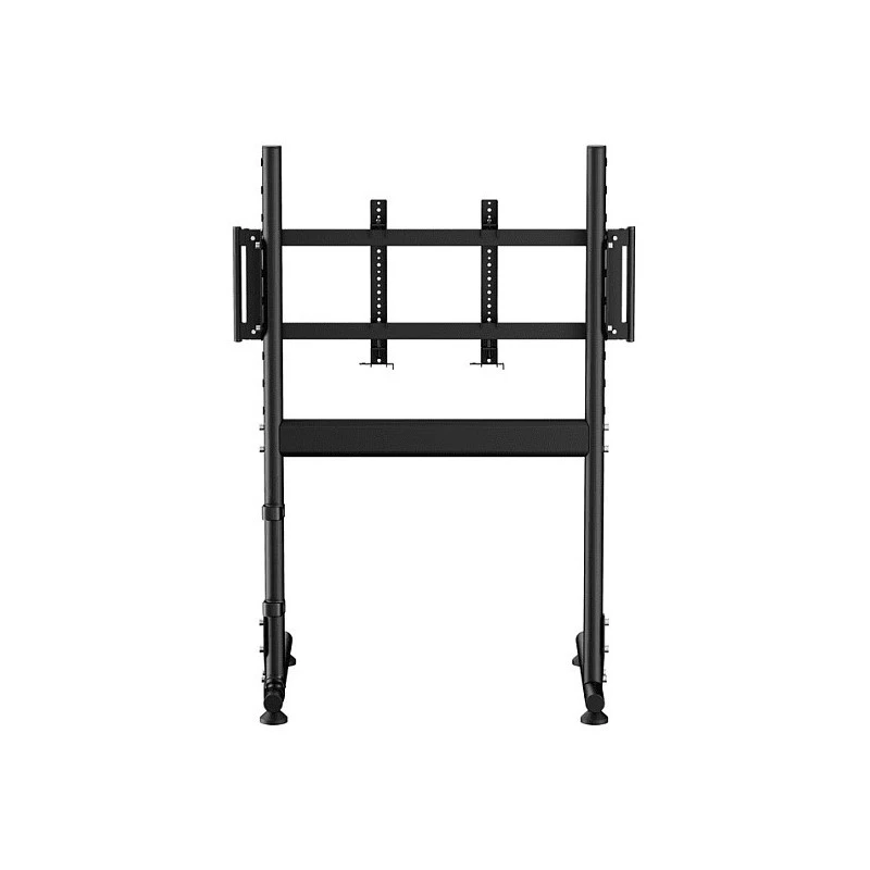 Oplite Nitrokart Monitor Stand V2 Czarny - Pojedynczy Stojak Podłogowy pod Monitor do Symulatorów Lotniczych i Wyścigowych, Maks. 49 cali, VESA 75x75 do 200x200, Regulacja Wysokości 700-1000mm, Pochylenie/Obrót/Rotacja, Stal