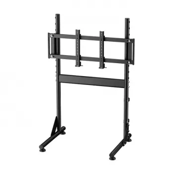 Oplite Nitrokart Monitor Stand V2 Czarny - Pojedynczy Stojak Podłogowy pod Monitor do Symulatorów Lotniczych i Wyścigowych, Maks. 49 cali, VESA 75x75 do 200x200, Regulacja Wysokości 700-1000mm, Pochylenie/Obrót/Rotacja, Stal