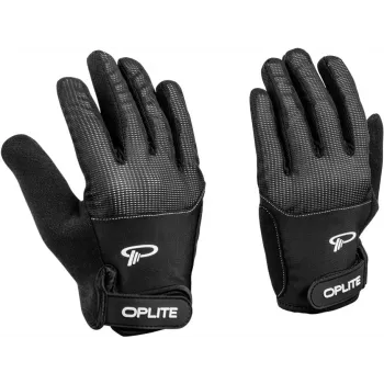 Oplite OP-GLOVE M Sim Racing Gloves - Black - Synthetic Leather - Polyester - Silicone - Spandex - 100 mm - 224 mm - 150 g