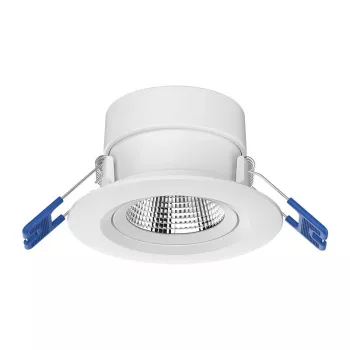 OPPLE Lighting Chiara Wpuszczany reflektor sufitowy 9W 675lm 3000K ciepła biel 36° ściemniany Triac biały