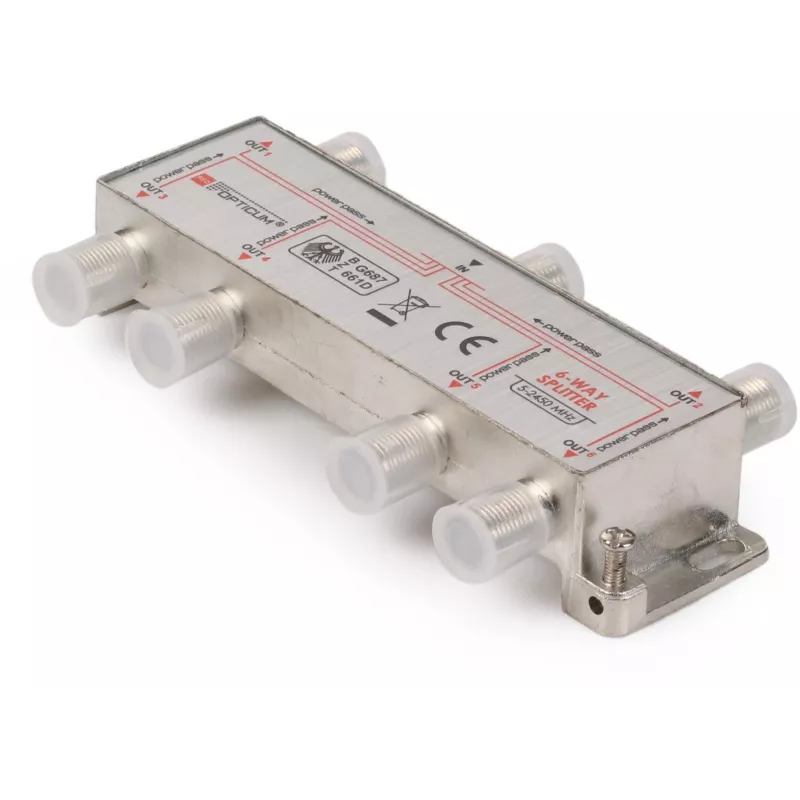OPTICUM rozdzielacz sygnału 1x6 DVB-T/SAT 5-2400 MHz