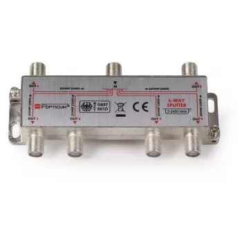 OPTICUM rozdzielacz sygnału 1x6 DVB-T/SAT 5-2400 MHz