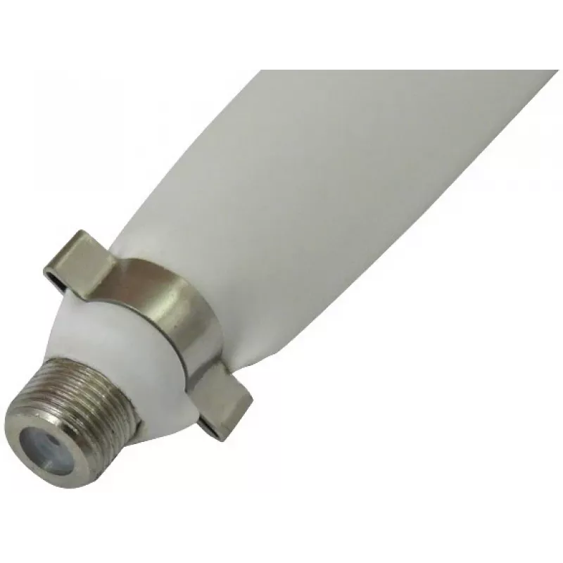 Opticum Flat Window Pass-Through Cable F-Female do F-Female 25cm Biały