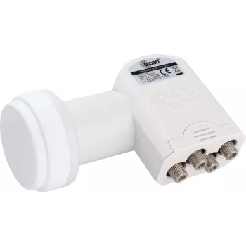 OPTICUM Globo Quattro LNB LRP-04H – 4 wyjścia, 10.7-12.75 GHz, 0.1 dB szumów