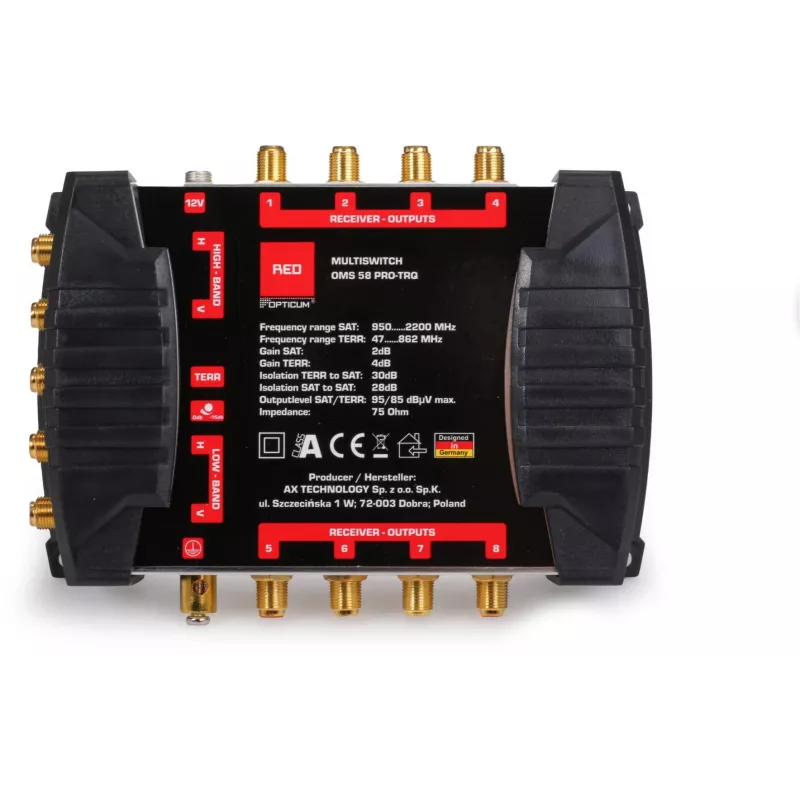 Opticum OMS 5/8 PRO-TRQ multiswitch 5 na 8 (Platinium Line)