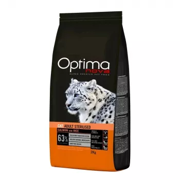 OPTIMANOVA Cat Adult Sterilised z łososiem i ryżem - sucha karma dla kota - 2kg