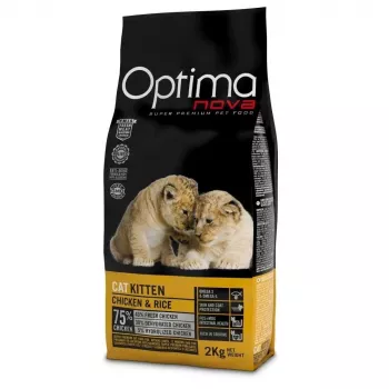 OPTIMANOVA Kitten Mono Chicken and Rice - sucha karma dla kota - 2kg