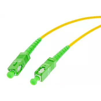 OPTIX Single-Mode 9/125 Simplex Fiber Patch Cord, 3m, SC/APC do SC/APC, 3.0mm LSZH Żółty
