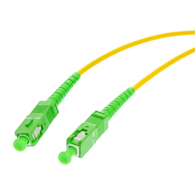 OPTIX Single-Mode 9/125 Simplex Fiber Patch Cord, 3m, SC/APC do SC/APC, 3.0mm LSZH Żółty