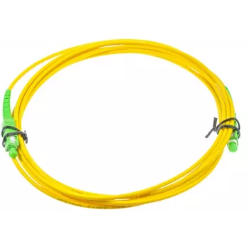 OPTIX Single-Mode 9/125 Simplex Fiber Patch Cord, 3m, SC/APC do SC/APC, 3.0mm LSZH Żółty